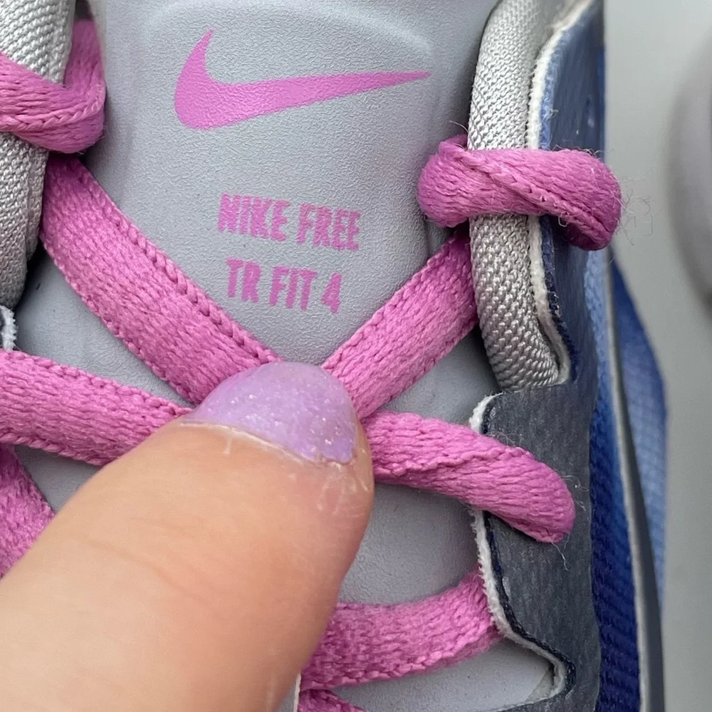 Nike Free TR Fit 4 womens blue sneakers size 7.5